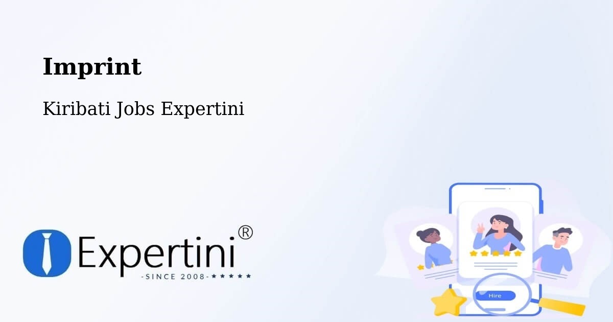 Imprint – Kiribati - Kiribati Jobs Expertini