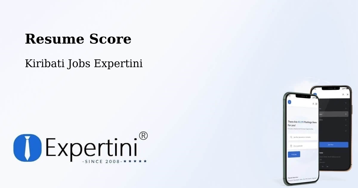 Resume Score - Kiribati Jobs Expertini