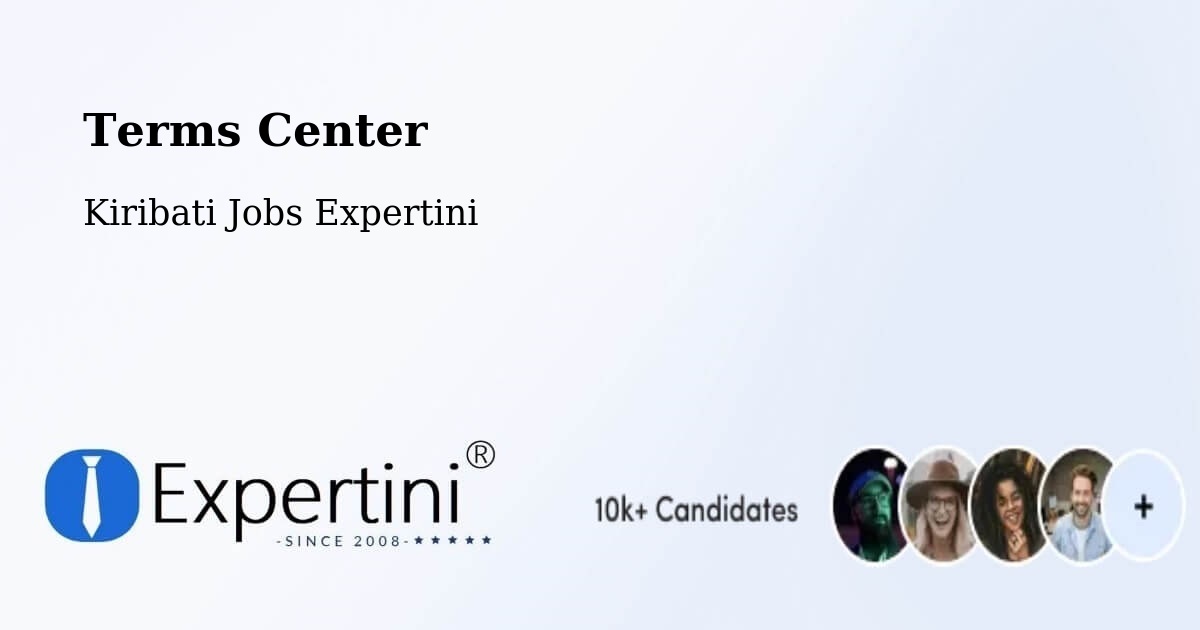 Terms of Service – Kiribati - Kiribati Jobs Expertini